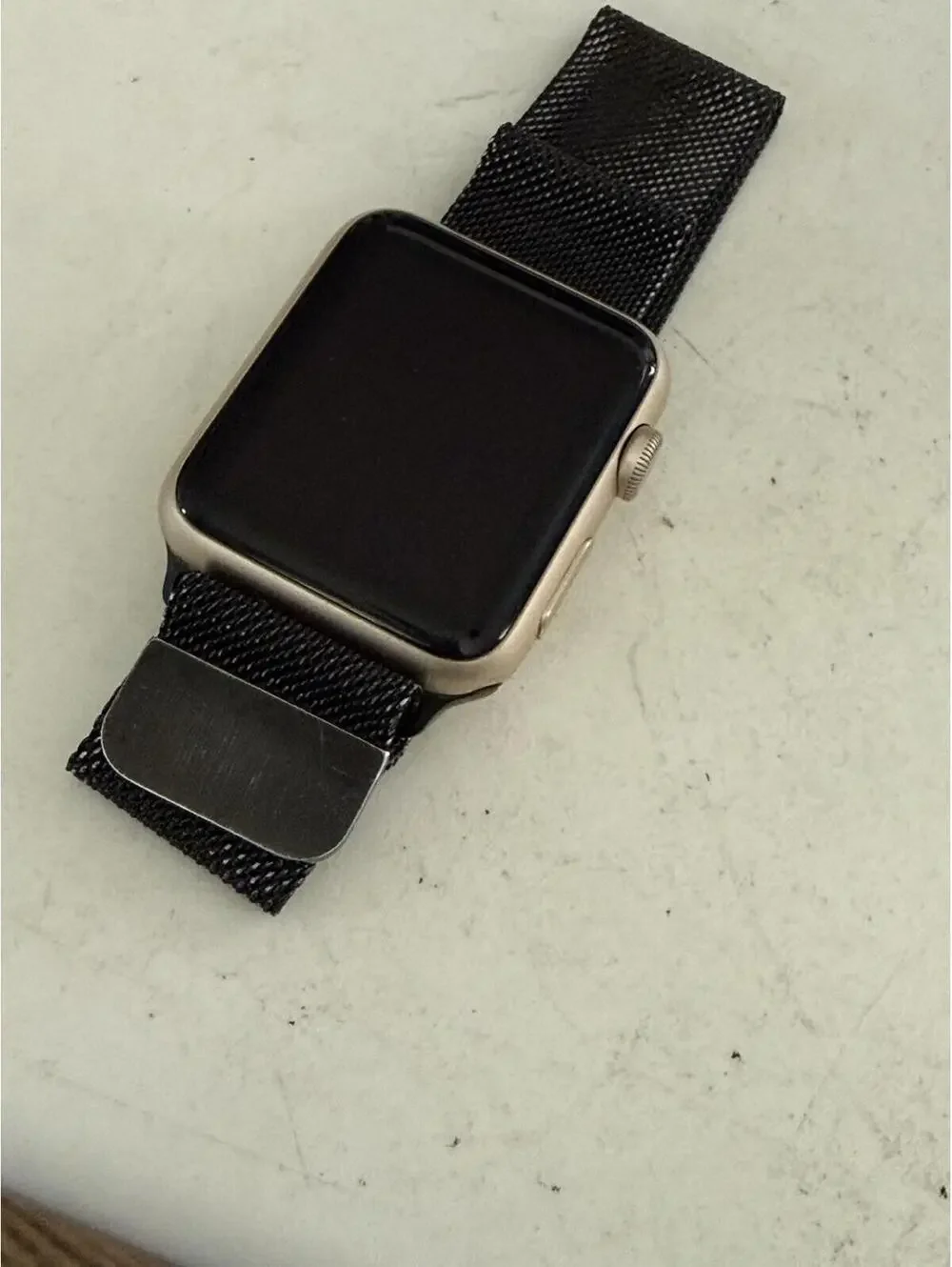 Apple Watch Series 1 42mm with Band  ( Parts Only )  Apple Logo Flashing Red
